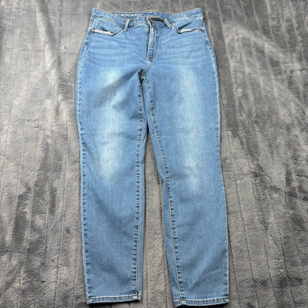 Talbots Flawless High-Waist Jegging Ankle Jeans Medium Wash Blue Size 14